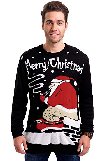 Arvilhill Men's Christmas Funny Ugly Sweater Pullover