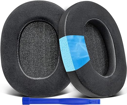 SOULWIT Cooling-Gel Replacement Earpads for Sony WH-1000XM5 (WH1000XM5) Noise Canceling Headphones, Ear Pads Cushions with High-Density Noise Isolation Foam, Added Thickness - Black