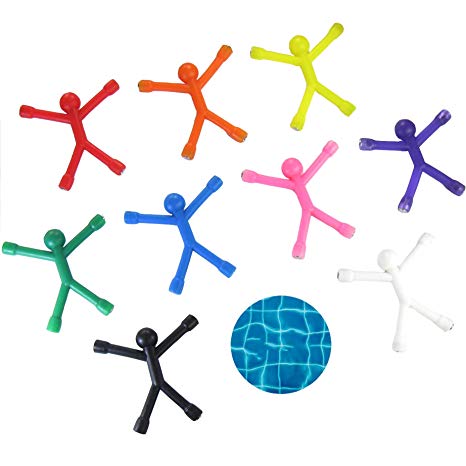 9 pcs Magnetic Man Q-Man Bendable Children Toys Soft Rubber Magnet Man Refrigerator Magnets Cute Magnetic Toy For Kids Office Magnets Fridge Magnets Toy