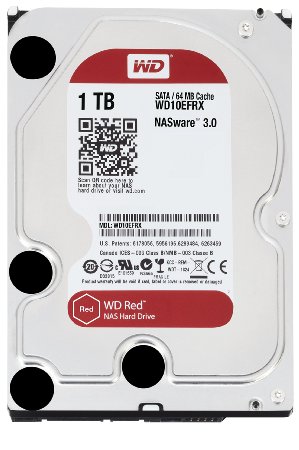 WD Red 1TB NAS Hard Disk Drive - 5400 RPM Class SATA 6 Gb/s 64MB Cache 3.5 Inch - WD10EFRX