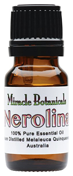 Miracle Botanicals Wildcrafted Nerolina Essential Oil - 100% Pure Melaleuca Quinquenervia - 10ml