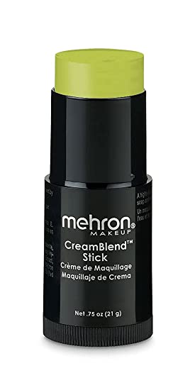 Mehron Makeup CreamBlend Stick - Body Paint (.75 oz) (Ogre Green)