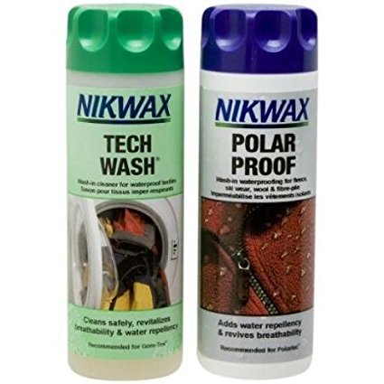 Nikwax Tech Wash/Polar Proof Twin Pack Clean/Proof Value Pack