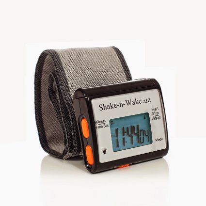 Silent Vibrating Personal Alarm Clock "Shake-N-Wake" (Black, 1 Alarm Clock)