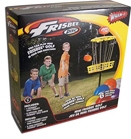 Wham-O Mini Disc Golf Basket With Mini Frisbees