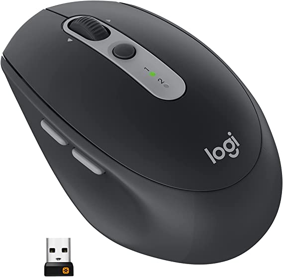 Logitech M585 RF Wireless   Bluetooth Optical 1000DPI Right-Hand Silver Mouse for Right Handed, Optical, 101 g, Graphite