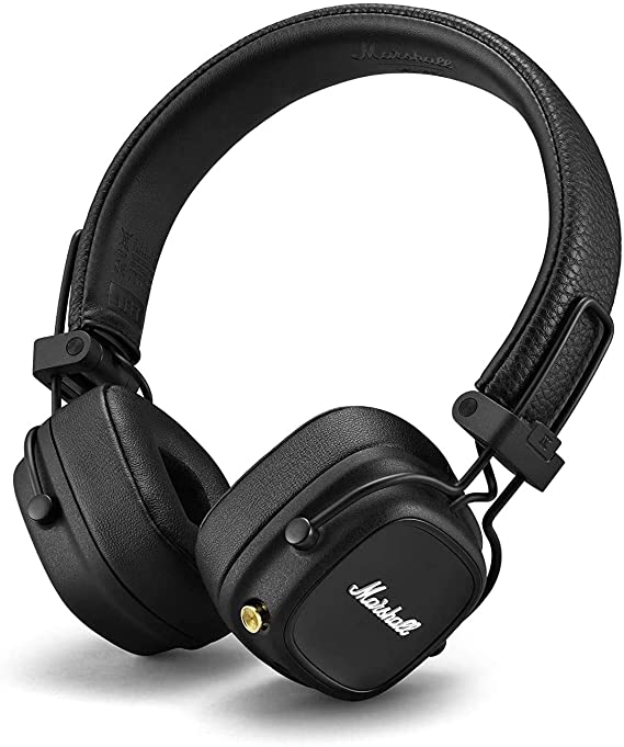 Marshall Major IV Foldable Bluetooth Headphones - Black