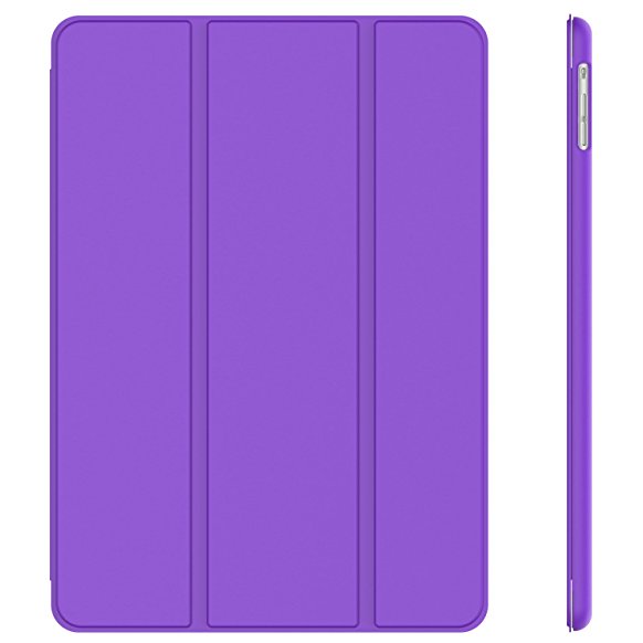 JETech Gold Serial Apple iPad Air iPad 5 Slim-Fit Smart Case Cover with Auto Sleep/Wake Feature (Purple) - 0467