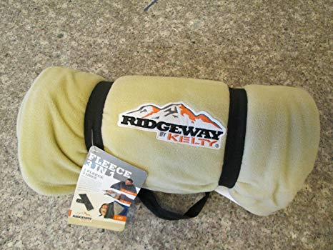 Kelty Fleece 3 in 1 Sleeping Bag Liner   Blanket   Sleeping Bag Beige Tan Blanket is 80 by 68 inches