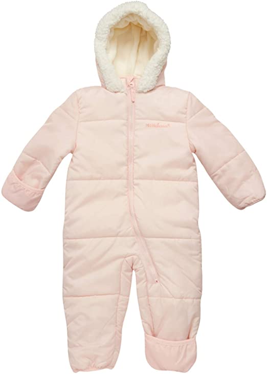 Pink Platinum Baby Girls' One-Piece Puffer Winter Snowsuit with Hood (Newborn & Infant)