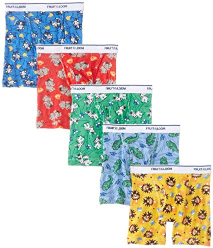 Fruit of the Loom Toddler Boys’ Cotton Boxer Brief Underwear