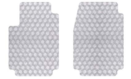 Intro-Tech MB-655-RT-C Hexomat Front Row 2 pc. Custom Fit Auto Floor Mats for Select Mercedes R172 SLK Class Models - Rubber-Like Compound, Clear