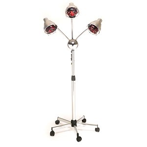 PIBBS 3 Headed Lamp with Deluxe Base and Chrome Arms (Model: TL931)