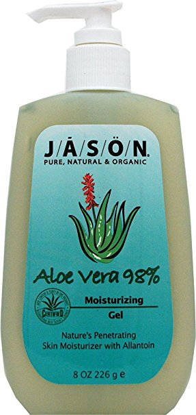 Soothing 98% Aloe Vera Gel w/ Pump Jason Natural Cosmetics 8 oz Gel