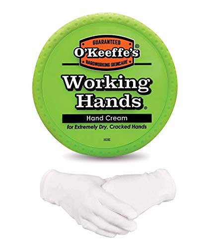 O'Keeffe's Working Hands Hand Cream 96 g/3.4 oz With Cotton Gloves