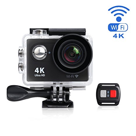 HiCool WIFI 4K Waterproof Action Sports Camera Ultra HD Carcorder 12MP Photo 170 Degree Wide Angle With Remote Control