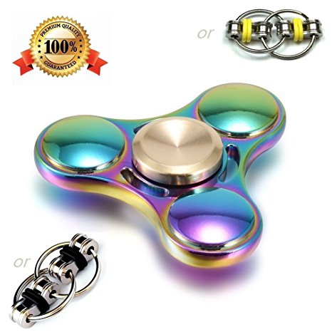 Taold Fidget Spinner Toy Relieve Stress High Speed Focus Toy for Killing Time (3 A A Rainbow, & & &0&(AFidget Spinner))