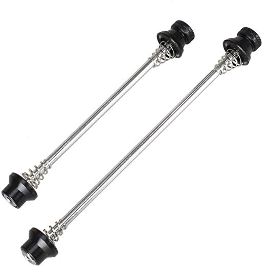 CyclingDeal Bike Bicycle Wheel Hub Non Quick Release Lock Skewers Set 5mm - Prevent Removing Wheels by Hands