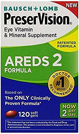 PreserVision AREDS 2 Eye Vitamin & Mineral Supplement 210 Count Soft Gels