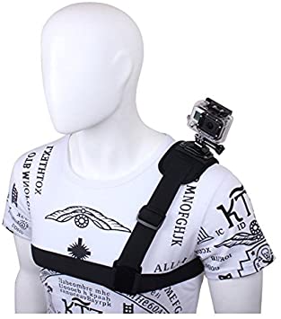 VVHOOY Universal Shoulder Chest Strap Harness Mount Compatible with Gopro Hero 8 7 6 5/Apexcam 4k/APEMAN A79/Dragon Touch/Campark Action Camera