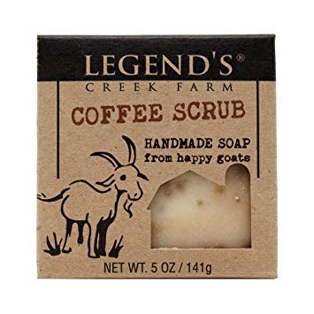 Coffee Scrub Goat Milk Soap - 5 Oz Handmade Bar - Great For Sensitive Skin
