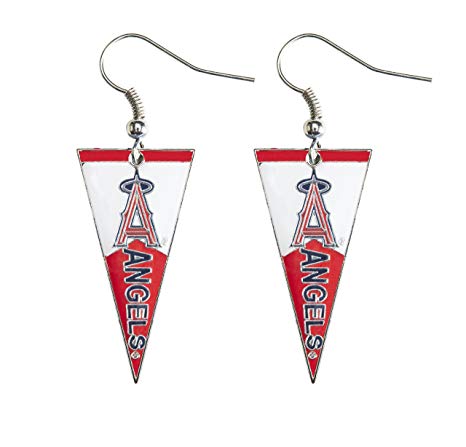 MLB Los Angeles Dodgers Team Logo Pennant Earrings