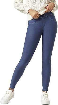 HUE Women's Ultra Soft Fleece Lined Denim Leggings