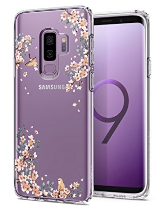 Spigen Liquid Crystal Galaxy S9 Plus Case with Light but Durable Flexible Clear TPU Protection for Samsung Galaxy S9 Plus (2018) - Blossom Nature