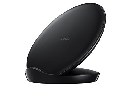 Samsung Qi Certified Fast Charge Wireless Charging Stand (2018 Edition) W/ AFC Wall Charger - Supports wireless charging on Qi compatible smartphones (US Version) – Black.