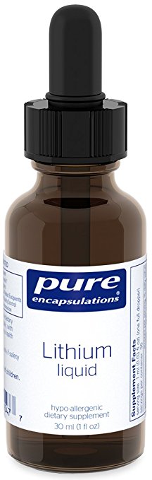 Pure Encapsulations - Lithium Liquid - Supports Cognitive Health, Mood, and Brain Function - 30 ml