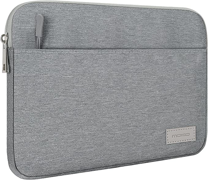 MoKo 7-8 Inch Tablet Sleeve Bag, Carrying Case Fit with iPad Mini 6 / iPad Mini 5 / iPad Mini 4 / iPad Mini 3 / iPad Mini 2, Light Gray