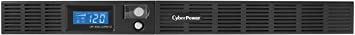 CyberPower OR1500LCDRM1U Smart App LCD UPS System, 1500VA/900W, 6 Outlets, AVR, 1U Rackmount