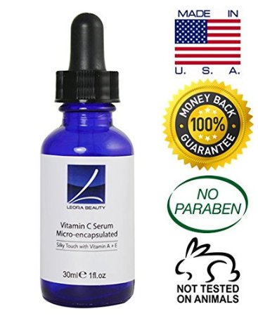 Premium Organic Vitamin C Serum with Micro Collagen, Matrixyl, Vitamins A & E | Best Formulation made with Superior Ingredients | Powerful Moisturizer, Anti-aging, Anti-oxidant, Anti-wrinkle Serum | Makes Your Skin Look Smoother & Younger | Increases Skin Smoothness & Hydration Levels | 1 Fl. Oz | 100% Money Back Guarantee | Made in USA