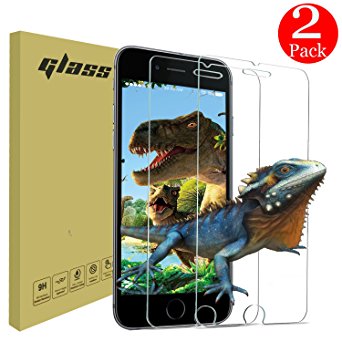 iPhone 7 6s 6 Screen Protector, Automoness 9H HD Ultra Clear Anti-Bubble 3D Touch iPhone 7 Tempered Glass Screen Protector for Apple iPhone 7, iPhone 6s, iPhone 6 4.7 Inch (2-Pack)