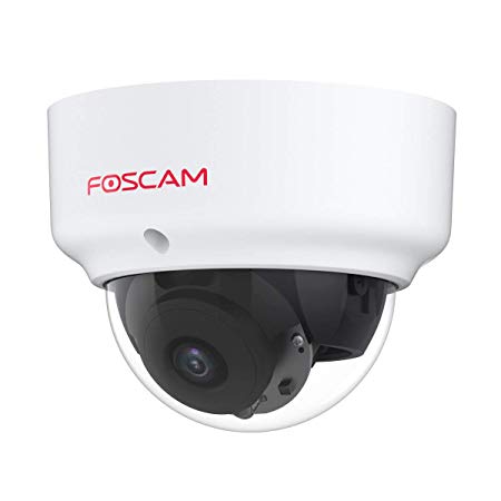 Foscam FI9961EP Full HD 1080P @ 25fps PoE Vandal Proof IP Camera, Indoor/Outdoor Security Video Surveillance Camera (Frosted White)