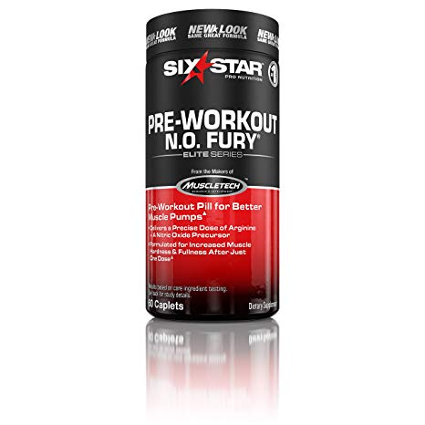 Six Star Pro Nutrition Elite Series Pre Workout N.O. Fury, Nitric Oxide Booster