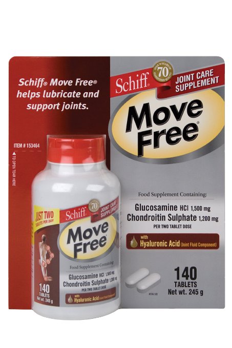 SCHIFF MOVE FREE ADVANCED 140 TABLETS JOINT GLUCOSAMINE