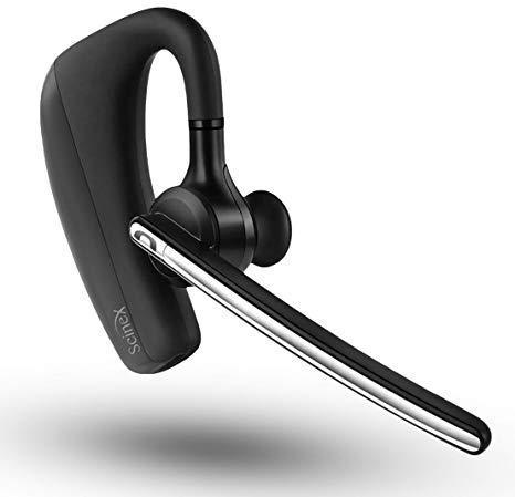 Scinex gLite Wireless Bluetooth Handsfree Headset for Samsung Android and Apple iPhone smartphones. Noise Cancelling Earpiece Microphone for office, truckers, computers, laptop, skype