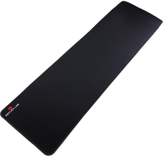 Reflex Lab Huge Gaming Mouse Pad Stitched Edges Waterproof Ultra Thick 5mm Silky Smooth-36quotx12quot