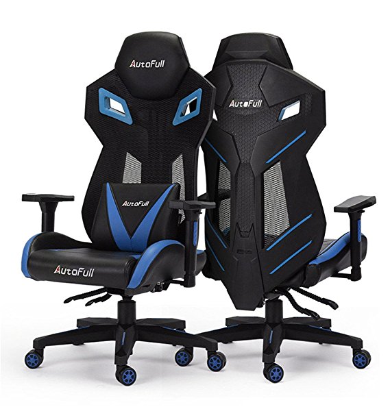 Gaming Chair, AutoFull Ergonomic Video Game Chair Mesh Back Swivel Executive Computer Racing chair with Lumbar Support