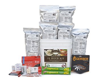 Premium Family 72-Hour Kit - Emergency Disaster Survival Kit: Be Prepared with a 3 Day Supply of Delicious Freeze Dried Food - Valley Food Storage