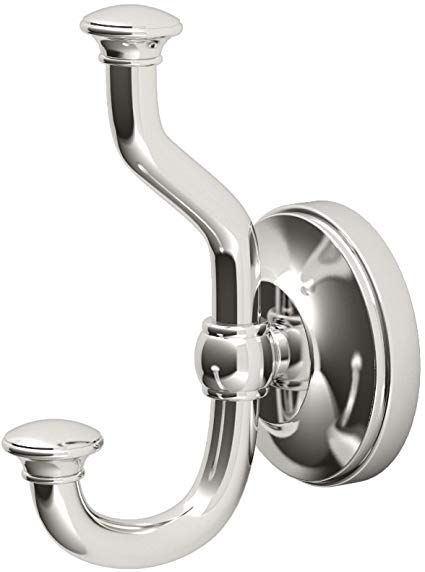 Gatco 4125 Tavern Twin Robe Hook, Polished Nickel