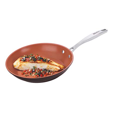 Bialetti Terracotta Xtra Non-Stick Saute Pan, 8", Brown