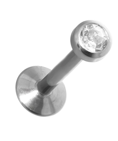 20 gauge Labret Stud-Lip Ring-Cartilage Earring- Steel Internal 20g Monroe Piercing Jewelry