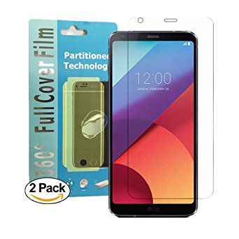 LG G6 Full Cover Screen Protector [2-Pack],Acoverbest Edge to Edge HD Anti-Scratch Screen Protector[Ultra-Clear] [Scratch Proof] [Anti-Fingerprint] for LG G6