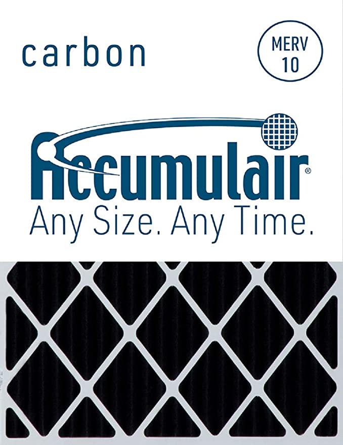 Accumulair Carbon 20x20x1 (19.5x19.5) Odor eliminating Air Filter/Furnace Filter