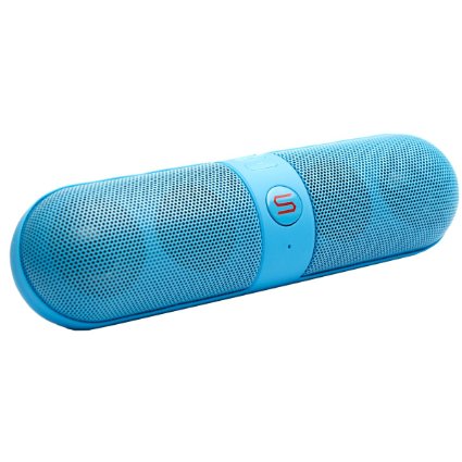Wireless Bluetooth Speakers, Portable Stereo Bluetooth Speakers with HD Audio and Surround Sound, Outdoor Pill Speakers with Built-in Microphone