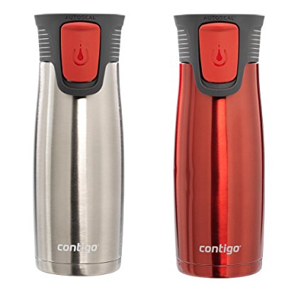 Contigo - Astor 14-Oz. Travel Mugs (2-Count) - Stainless-Steel/Watermelon