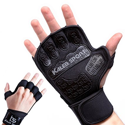 Universal Weight Lifting Gloves with Wrist Support and Special Inserts for a Stronger Grip | Full Palm Protection | Men & Women