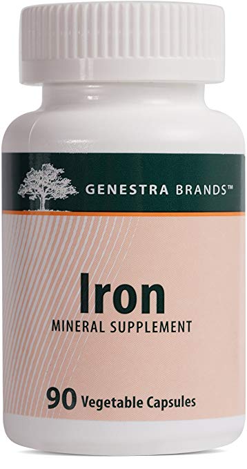 Genestra Brands - Iron - Mineral Supplement - 90 Vegetable Capsules